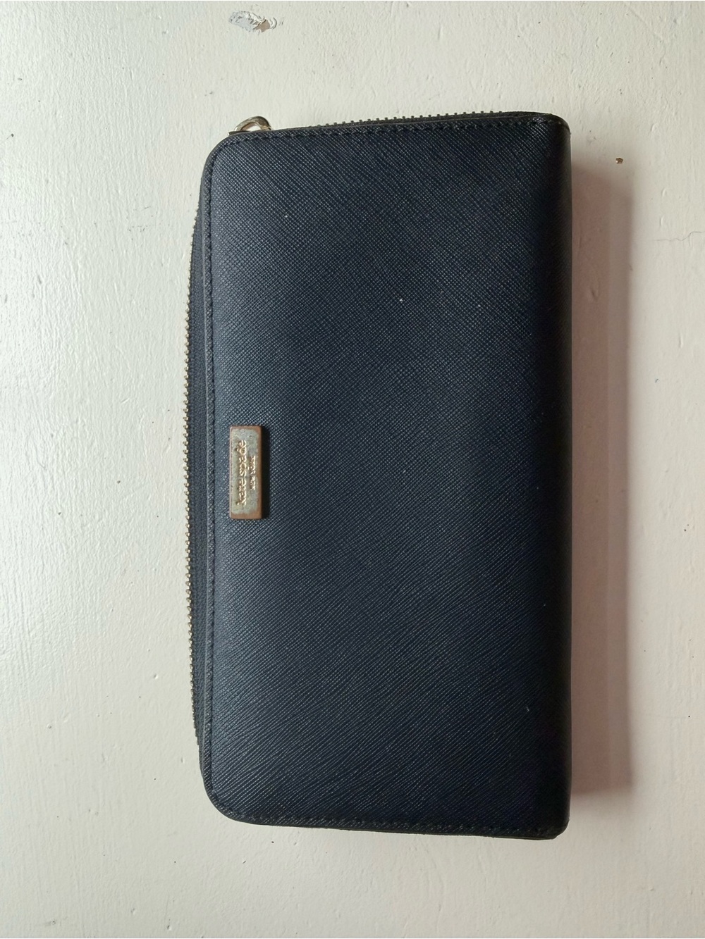 Black Zip-Around Wallet